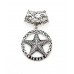 Scarf Ring - Casting Star Charm - SR-HP1006AS
